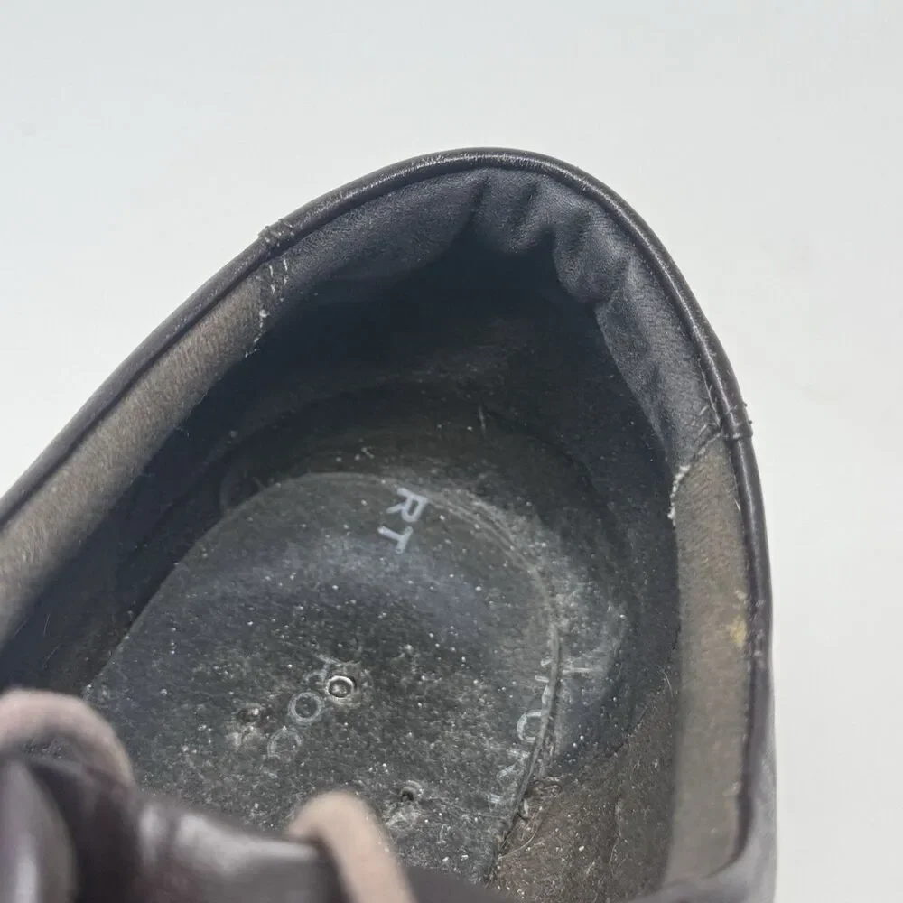 Rockport Margin Derby Shoes Mens 14 M Brown Leather Plain Toe Business NO INSOLE